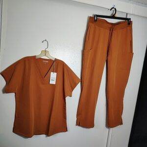 Women's Terracotta Pants and Top Set